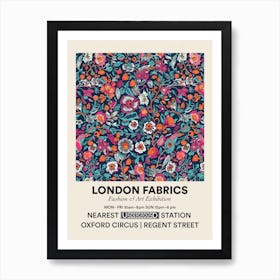 Poster Bloom Burst London Fabrics Floral Pattern 2 Art Print