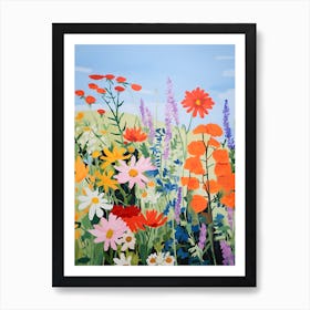 Modern Wild flowers Art Print