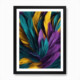 Feather Pop Art Art Print