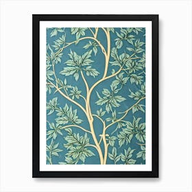 Sycamore tree Vintage Botanical Art Print