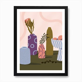 Still Life With Vases Art Print