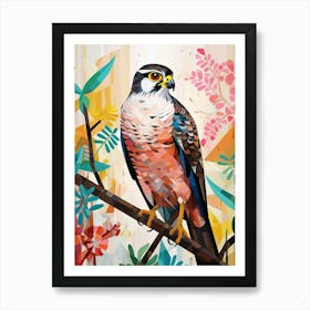 Bird Painting Collage Eurasian Sparrow 2 Art Print