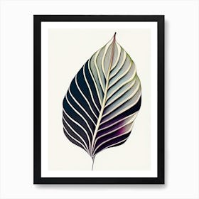 Hosta Leaf Abstract Art Print