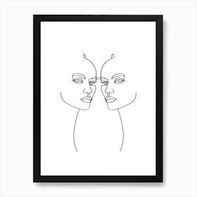 Unconvinced Line Art Print