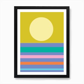 Heatline Sunset Art Print