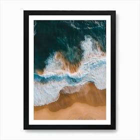 Aerial View Of A Beach 139 Art Print