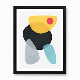 Colorful abstract shapes 24 Art Print