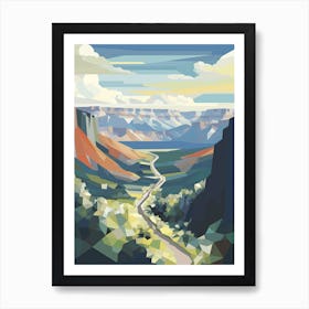 Grand Canyon   Geometric Vector Illustration 3 Art Print