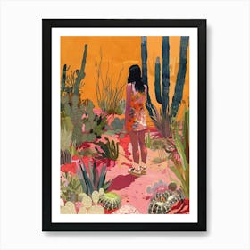 In The Garden Desert Botanical Gardens Usa 2 Art Print