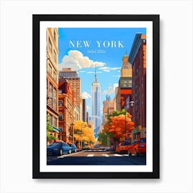 New York Travel Landscape Art Print