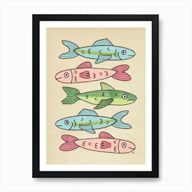 School of Fish Art Print