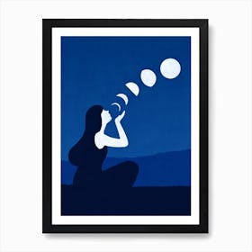 Moon Phases Art Print