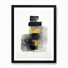 Black And Gold 3 Art Print