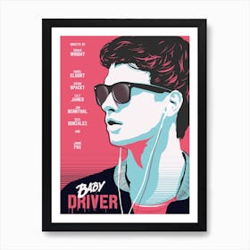 Baby Driver Movie Art Print