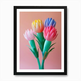 Dreamy Inflatable Flowers Protea 1 Art Print