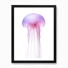 Mauve Stinger Jellyfish Simple 3 Art Print