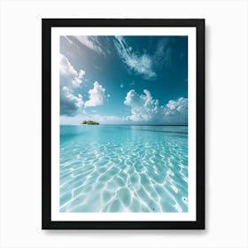 Azure Water Art Print