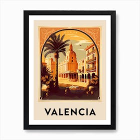 Valencia 2 Vintage Travel Poster Art Print