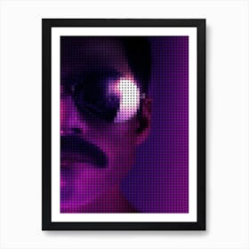 Bohemian Rhapsody In A Pixel Dots Art Style Art Print