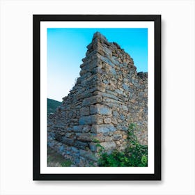 Old Stone Wall 20230815204481rt1 Art Print