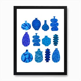 Blue Vase Art Print