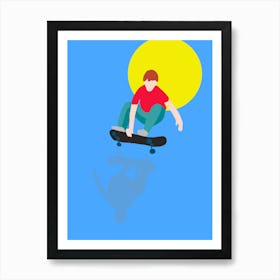 Skateboarder Art Print