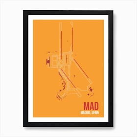 MAD Airport Layout Art Print