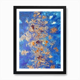 Souls In Blue Art Print