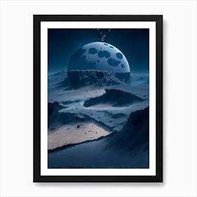 Moon Landscape Art Print