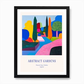 Colourful Gardens Chiswick House Gardens United Kingdom 4 Blue Poster Art Print