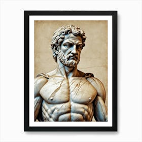 Greek God Of War Art Print