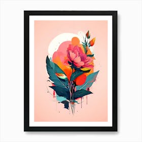 Abstract Flower Painting 31 Art Print