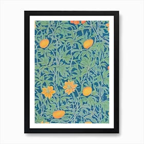 Papaya Vintage Botanical Fruit Art Print