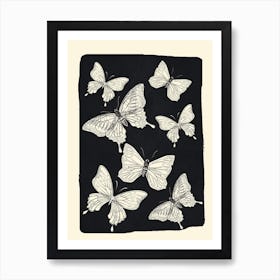 Flying Butterflies 1 Art Print