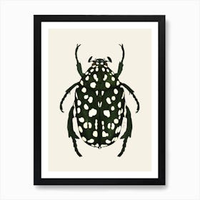 Green Beetle Art Print