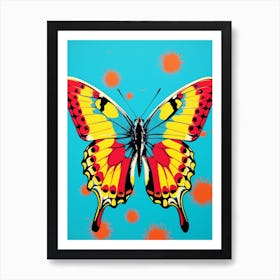 Pop Art Brimstone Butterfly 1 Art Print