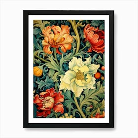 Floral Wallpaper 72 Art Print