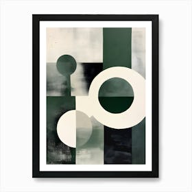 abstract modern geometrical art Art Print