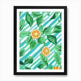 Mint Summer Illustration 4 Art Print