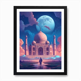Taj Mahal India Painting Art Print