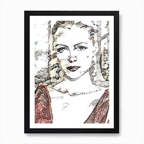 Portrait Of A Woman 45 Art Print