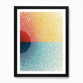 Sunset At The Beach Art Print