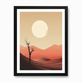 Desert Abstract Minimalist 2 Art Print