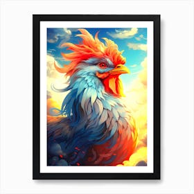 Rooster 3 Art Print