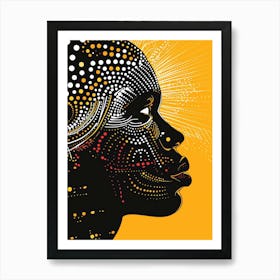 African Woman Portrait 12 Art Print