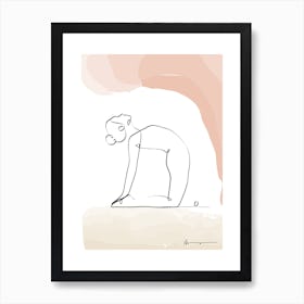 Camel Pose Ustrasana Art Print