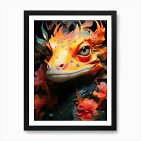 Lizard Head Art Print