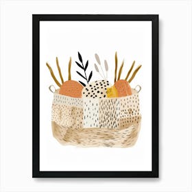 Basket Of Bread Art Print