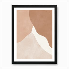 Boho abstract shapes 1 Art Print