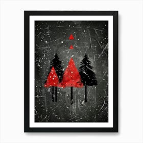 Three Trees Art Print